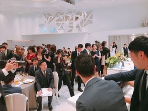 Mia Via　大阪　ゲストハウス　結婚式　マグロ解体ショー
