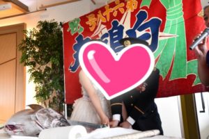 大阪のゲストハウス様でマグロ解体ショーPart１