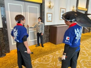 兵庫県姫路市のホテルにて本マグロの解体ショーを実施して参りました！