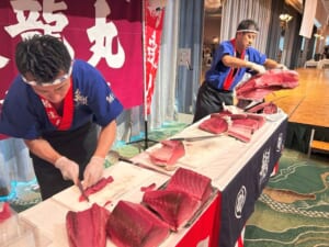 群馬県太田市のホテルにて法人様の夏のイベントをマグロの解体ショーで盛り上げて参りました！！