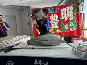 埼玉県本庄市の労働組合様の祭りにてマグロの解体ショー実施しました！